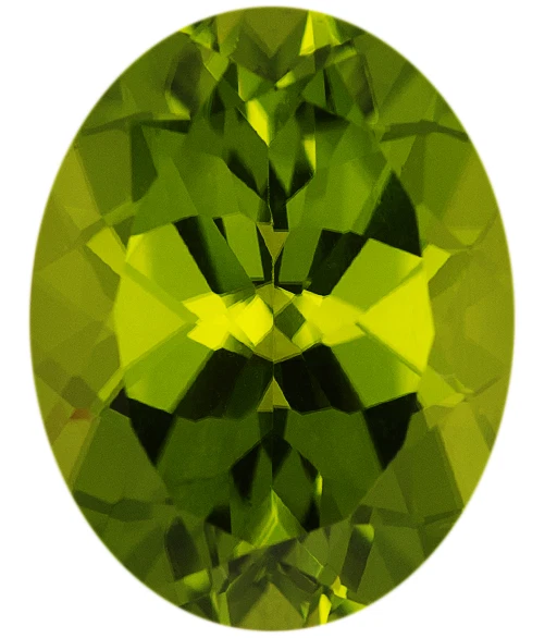 Natural Fine Rich Green Peridot - Oval - Arizona - AAA Grade - Image 1 of 1