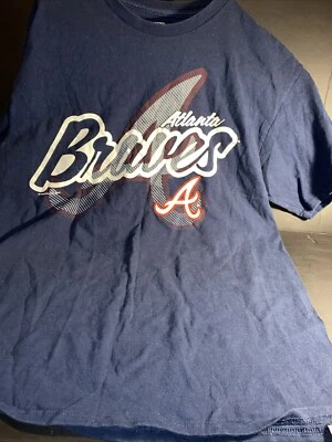 MLB Mercancía Genuina Atlanta Braves Camiseta Manga Corta Hombre’s Grande  Foto 1 de 4