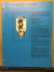Vtg Sylvania Catalog Projector Lamps 1981 Tru-Flector Blue Top Focus Tone