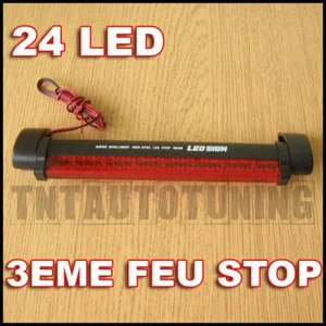 Universel 3eme Feux de Stop Arriere Frein 24 LED pour Mazda MX3 MX5 MX6 RX5 RX7 - Imagen 1 de 1
