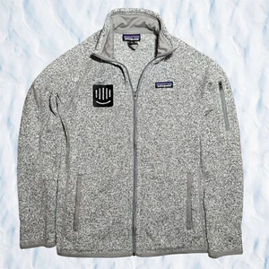 Patagonia Better Sweater Jacket Womens XS Gray Fleece Full Zip Intercom AI Logo - Picture 1 of 12