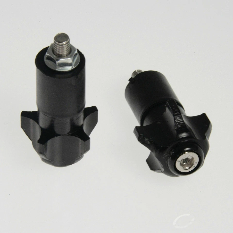 Contrappesi Stabilizzatori Bilancieri Manubrio Universali Moto Scooter Nero - Immagine 1 di 1