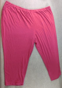 LBW Knits Pant Elastic Waist Pull On Women 6X Pockets Comfort 54x27 Burgundy Red - Picture 1 of 7