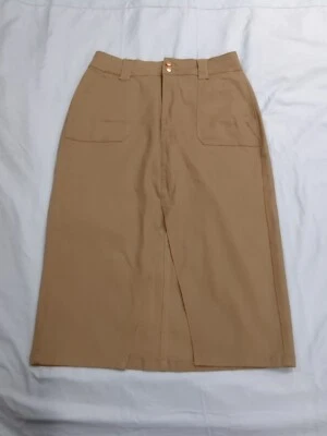 Rachel Roy Green Knit Maxi Pencil Skirt Women’s 12 Front Slit - Image 1 of 4