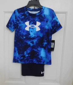 NWT 2pc Under Armour Midnight Navy Shirt & Shorts Set sz 4t - Picture 1 of 1