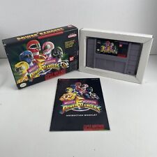 🔥Mighty Morphin Power Rangers (SNES Super Nintendo) CIB Complete Box TESTED!🔥