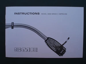 SME 3009 IMPROVED OWNERS MANUAL NOS BRAND NEW BRITISH MADE SME PRODUCT - Picture 1 of 1