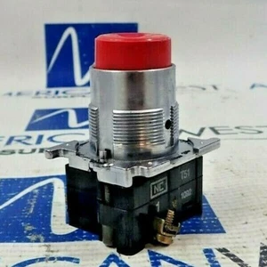 CUTLER HAMMER 10250T/91000T RED PUSH BUTTON - Picture 1 of 7