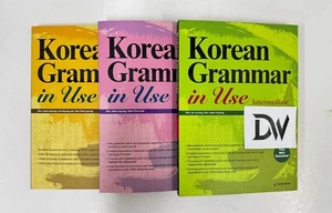 Korean Grammar in Use Beginning to Early Intermediate + Intermediate + Advanced - Picture 1 of 1