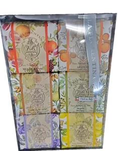 La Florentina Luxus Italienische Seife, Set 6 x 3,7 oz, Lavendel Feige Orange Olive - Bild 1 von 2