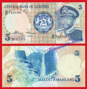 LESOTHO LESOTO 5 Maloti 1981 Pick 5a SC / UNC - Picture 1 of 1