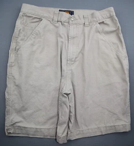 Pantalones cortos de carpintero de lona Route 66 para hombre beige 100 % algodón talla 32 - Imagen 1 de 7