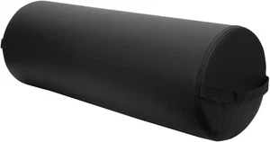 Jumbo Full round Bolster Pillow, Black, Oil and Stain-Resistant, for Massage and - Picture 1 of 6