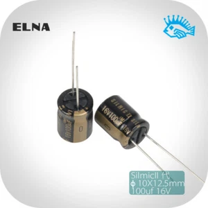 100uF 16V ELNA SILMIC II RFS Fever Audio Electrolytic Capacitor 10X12.5 - Picture 1 of 5