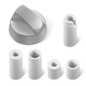 Knebel 43mmØ Drehknopf Griff für Herd universal mit Adaptern Backofen Kochfeld - Bild 1 von 7