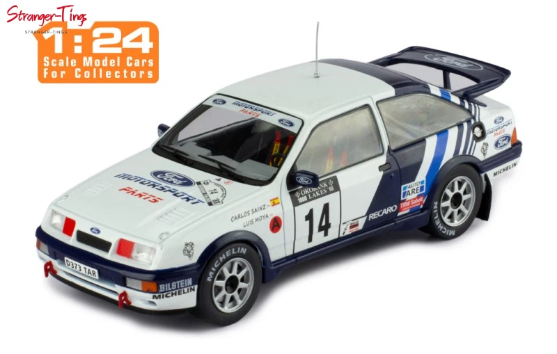 IXO Ford Sierra RS Cosworth #14 1000 Lakes Rallye 1988 C.Sainz/L.Moya 1/24 Scale - Image 1 of 1