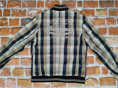 Chevignon Vintage Jacket Boston Racing Script Nova Check Gr: XL Tip Top - Image 1 of 4