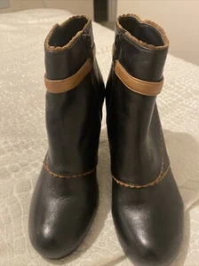 Botas al tobillo de cuero negras LOTUS Hallmark Mulya talla 5 PVP £90 - Imagen 1 de 4