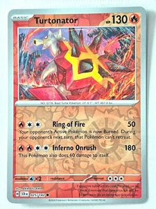 Turtonator 025/142 Reverse Holo Common Stellar Crown Pokemon TCG - Near Mint NM - Picture 1 of 4