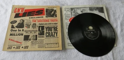 Guns N' Roses - Lies 1988 Geffen LP uncensored inner - Image 1 of 4