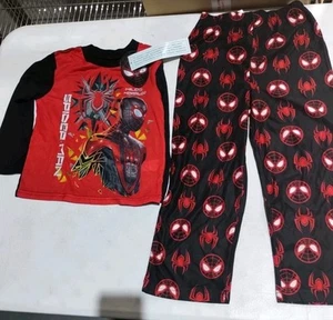 New Boys Spiderman Official Marvel Pajamas Set (Shirt & Pants) Size 6, #Z11 - Picture 1 of 6