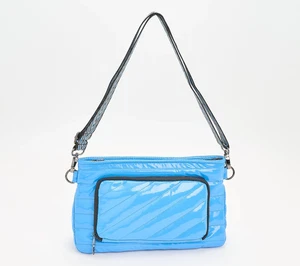 Nuevo Bandolera Think Royln Bank Street XL con Bolsa Piscina Azul Patente A591648 - Imagen 1 de 4