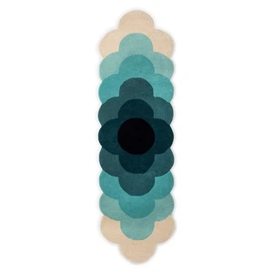 Orla Kiely Optical Flower Runner - Teal - 300 x 67cm - Picture 1 of 1