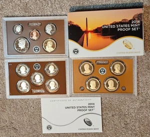 2014-S Proof Set United States US Mint Original Government Packaging Box   #p16 - Picture 1 of 1