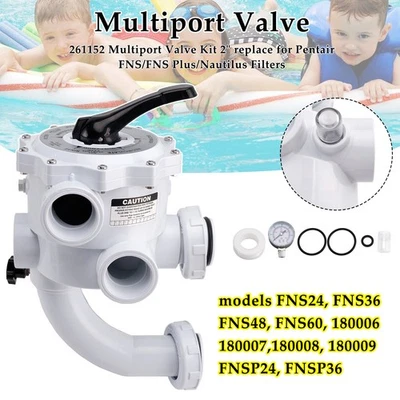261152 Multiport Valve Kit 2" replace Fits Pentair FNS/FNS Plus/Nautilus Filters - Image 1 of 4