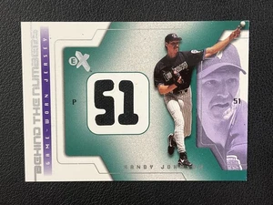 2002 Fleer E-X #NNO Randy Johnson Game-Worn Jersey Arizona Diamondbacks - Picture 1 of 2