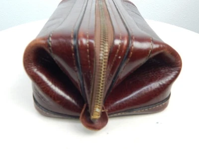 Vintage Bosca Utili-Kit Mens Leather Brown Bag Travel Case USA Made - Image 1 of 4