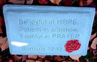 Romanos 12:12 Banco Top Molde 1/8 Plástico Hormigón Molde 22" x 13.5" x 2.25"  Foto 1 de 4