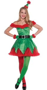 Disfraz de Elfo de Navidad Adulto Navidad Pequeño - Imagen 1 de 1