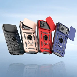 For iPhone 17 Pro/Pro Max Shockproof Case Military Grade Protection & Metal Ring - Picture 1 of 24