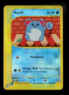 Marill 53/147 2002 Reverse Holo Pokémon Card TCG - Image 1 of 4