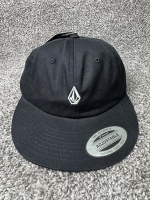 Volcom Full Stone Hat Cap Strapback One Size Black Flexfit Dad Hat Adjustable - Image 1 of 4