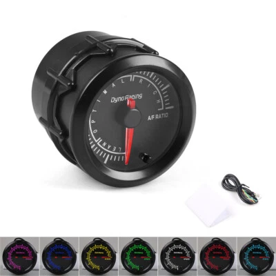2" 52mm Universal 7 Colors LED Pointer Narrowband Car Air Fuel Ratio Gauge Meter - Image 1 of 4