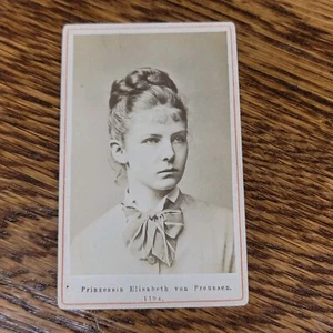 Princess Elizabeth of Prussia Carte de Vista Royalty Real Photo - Picture 1 of 2