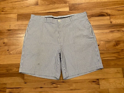 Bermudas Brooks Brothers Seersucker Azul Blanco Rayas Pantalones Cortos Para Hombre ETIQUETA 42 Se Ajusta a 40 Foto 1 de 4