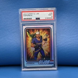 Rare PSA 9 LOW POP GI JOE 2023 SDCC Super 7 MINT CHROME FOIL SHIPWRECK Card - Picture 1 of 2