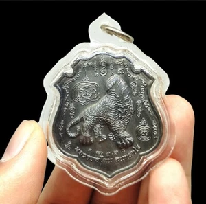 Headless Tiger Coin Pendant Talisman Lp Chanai Thai Buddha Amulet Magic - Picture 1 of 2