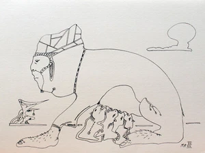 Bole, Andrej (Magnus Flörke): Surrealismus Grafik auf Papier - Picture 1 of 1