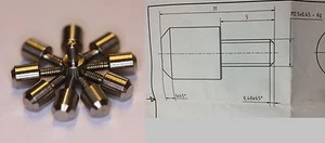 10 x Titan Gr. 2 Schrauben nach Zng./ Titanium Gr. 2 Screws acc. Drw M2,5 x 5 - Picture 1 of 1