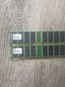 SAMSUNG M368L3223ETM-CCC 256MB PC3200 400MHZ 184-PIN NON-ECC DDR MEMORY (2x) - Picture 1 of 2