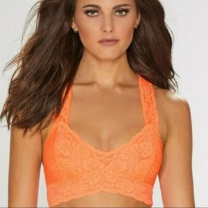 Free People Intimately Galloon Lace Racerback Bralette Size Small - Picture 1 of 9