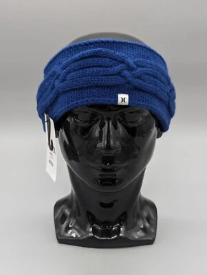 Diadema de invierno para mujer Hurley Palos verde azul tejido con cable Foto 1 de 4