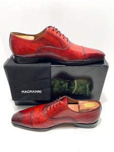 Oxford Magnanni Red Dress Shoes for Men 
