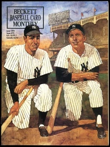 Mickey Mantle Joe DiMaggio June 1991 Beckett Baseball Monthly Magazine #75 - Picture 1 of 2