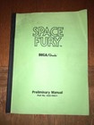 SEGA SPACE FURY RARE MANUAL FREE USA SHIPPING MEDIA MAIL!