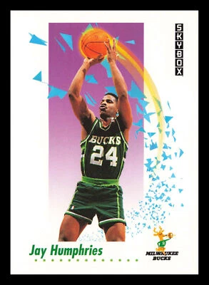 Jay Humphries #158 1991-92 SkyBox Milwaukee Bucks - Image 1 of 2